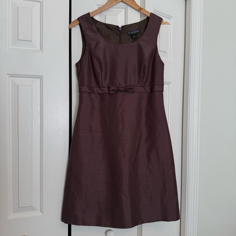 Jessica Howard Sleeveless Brown Midi Dress